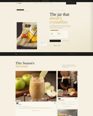 Comb - Artisan Honey Landing Page Template