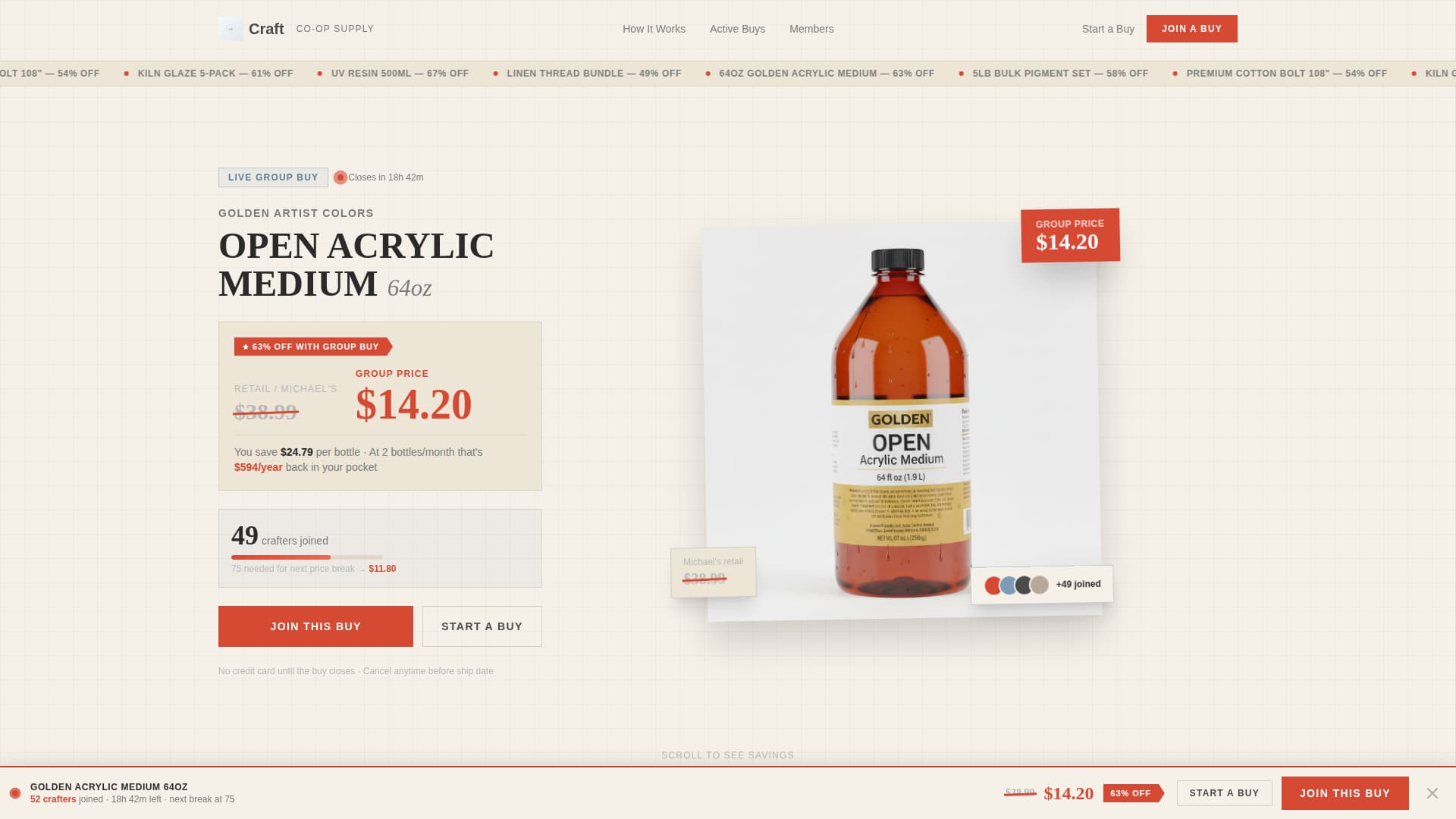 Craftkiss - Unbeatable Groupbuy Landing Page Template