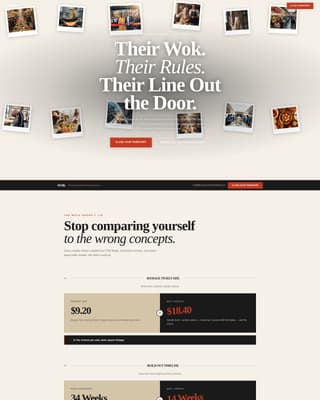 Wok - Bold Franchise Landing Page Template