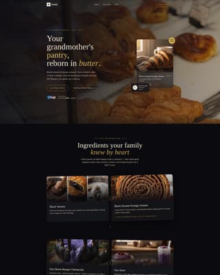 Kashi - Artisan Bakery Landing Page Template