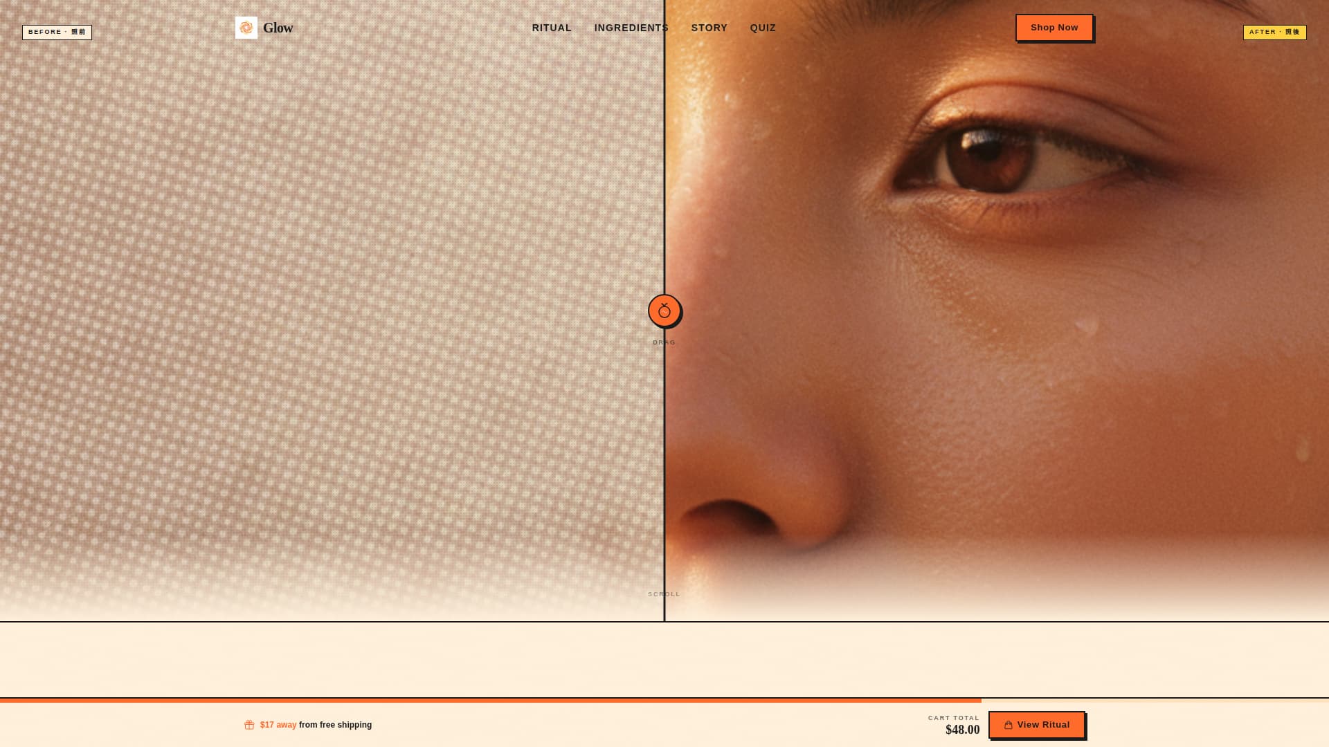 Luminous — Premium Beauty Landing Page Template