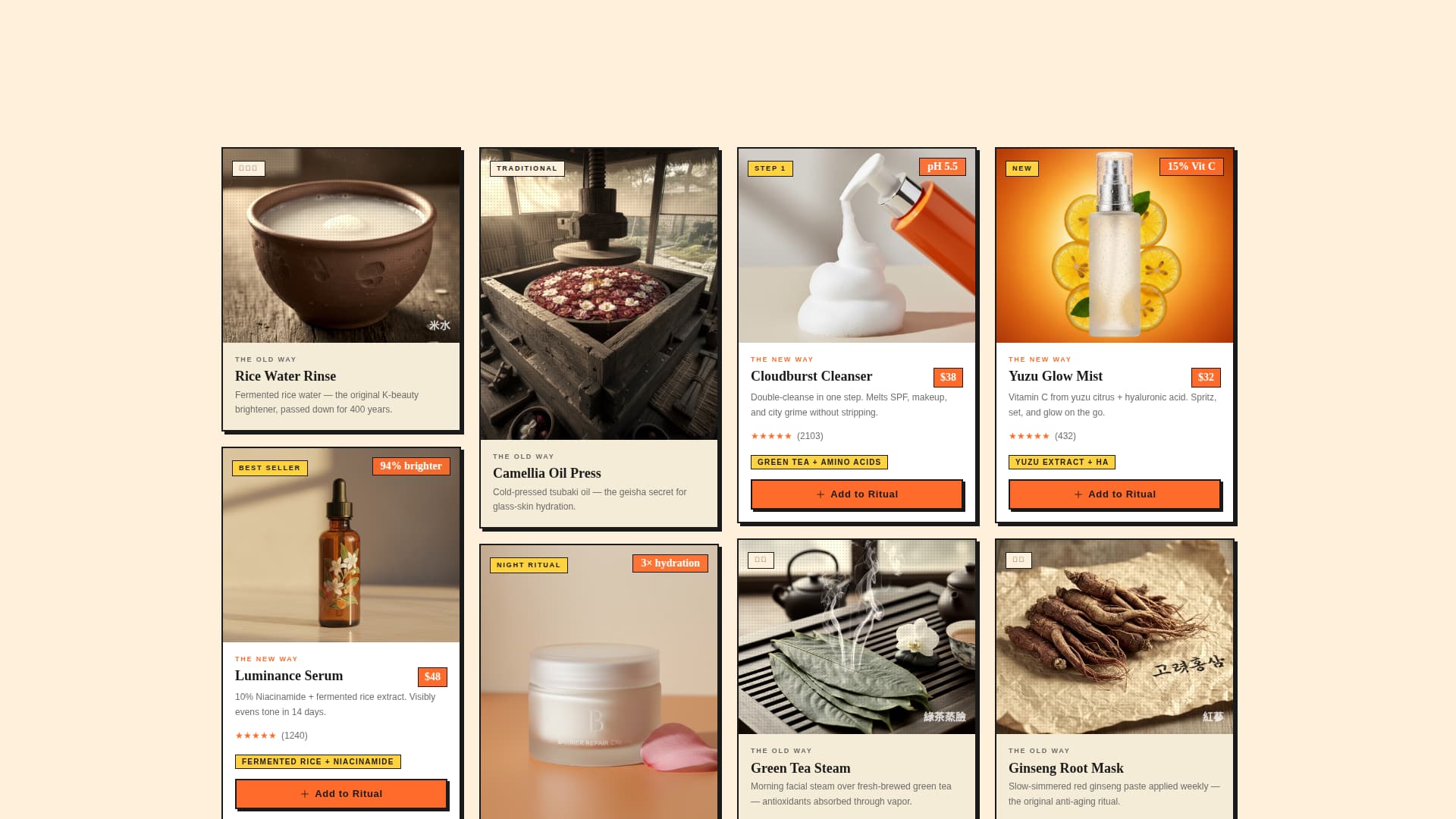 Luminous — Premium Beauty Landing Page Template