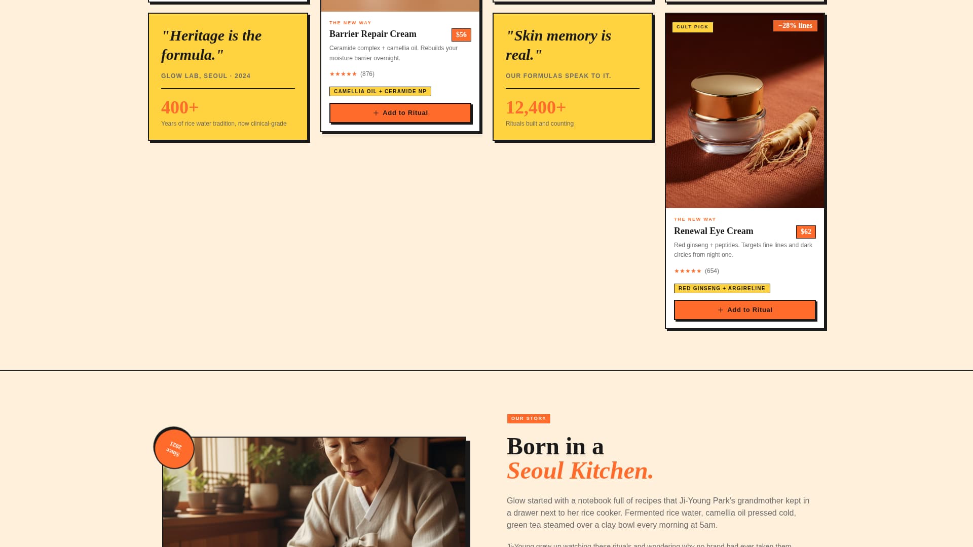 Luminous — Premium Beauty Landing Page Template