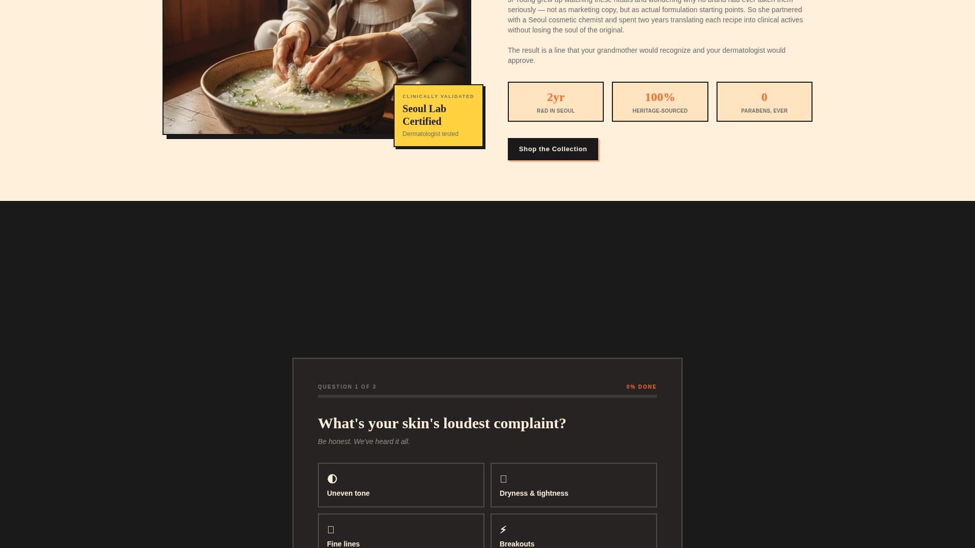 Luminous — Premium Beauty Landing Page Template