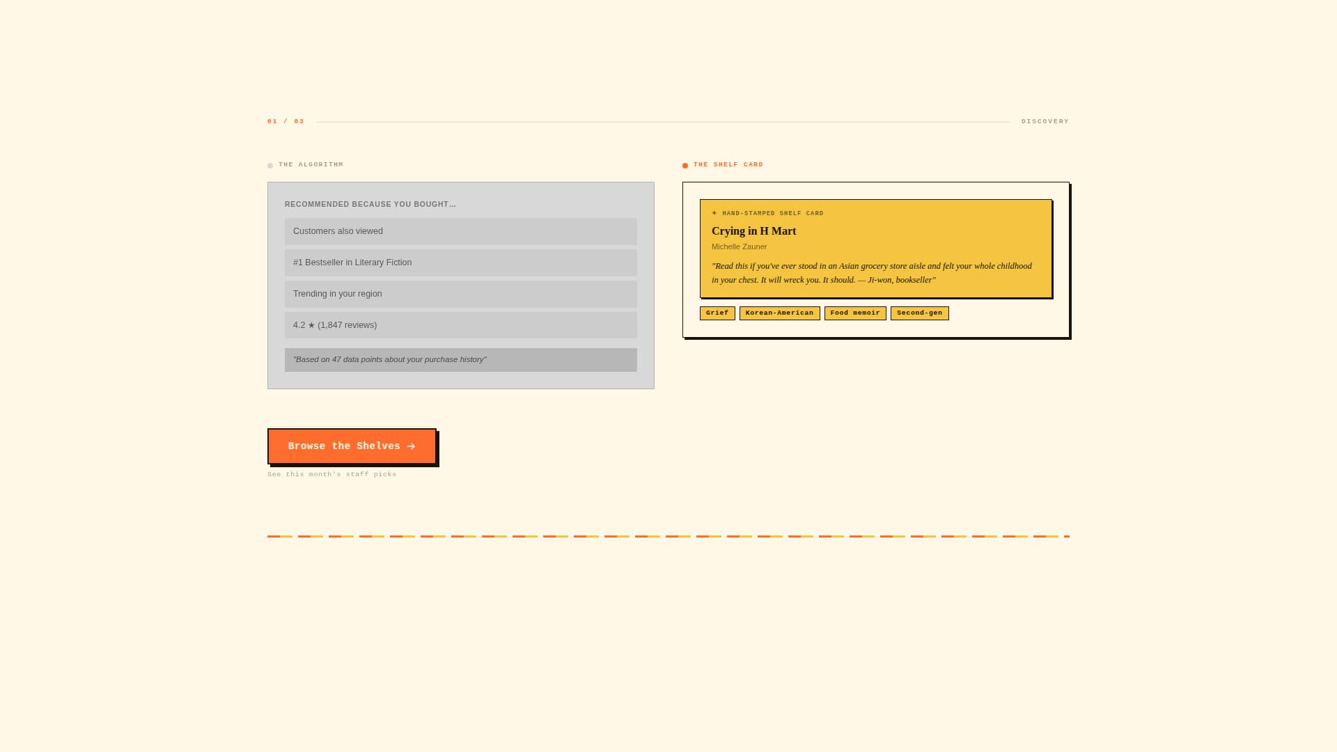 Tome — Expertly Curated Bookstore Landing Page Template