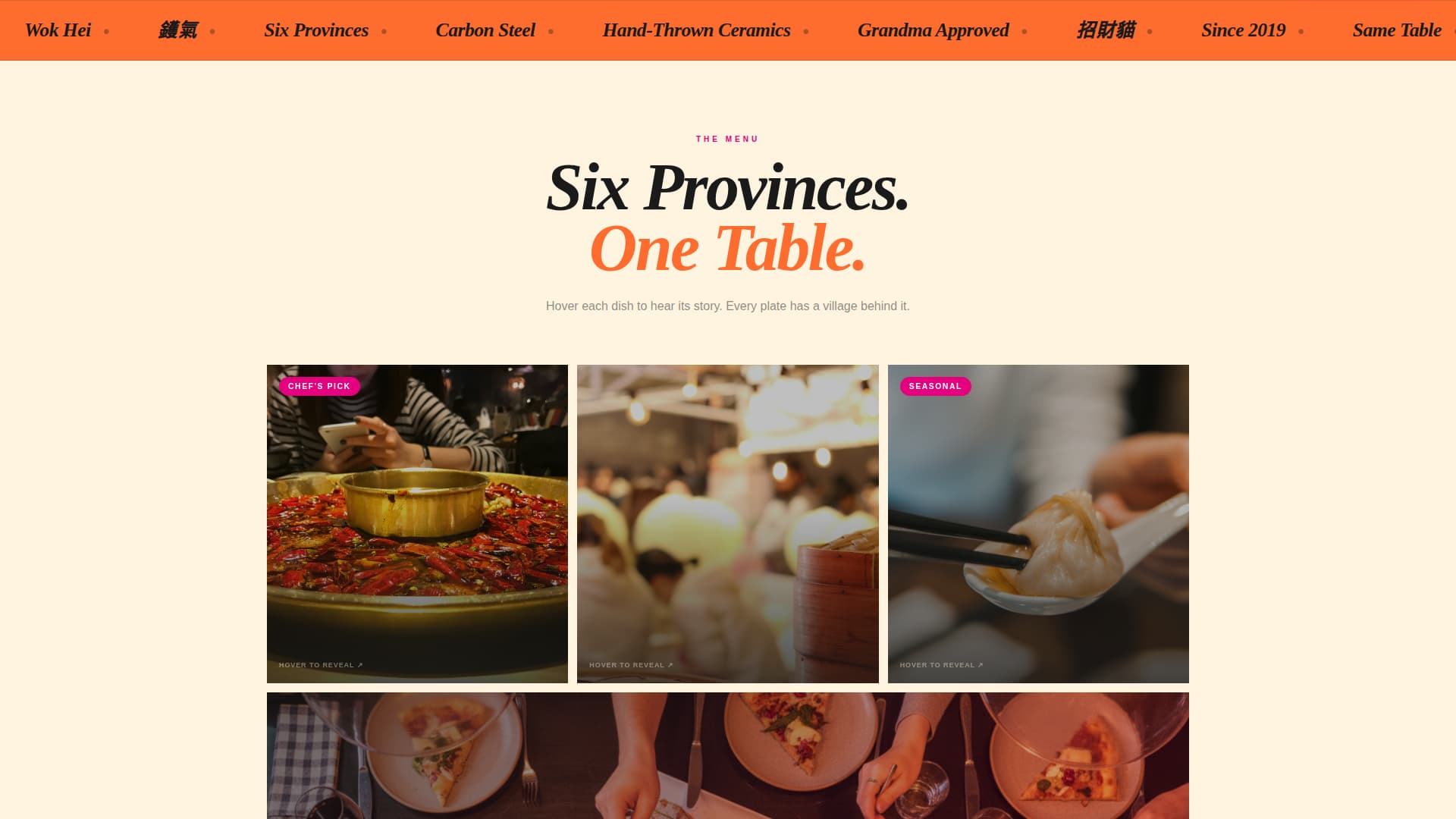 Wok - Vibrant Asianrestaurant Landing Page Template