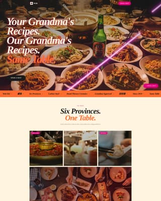 Wok - Vibrant Asianrestaurant Landing Page Template