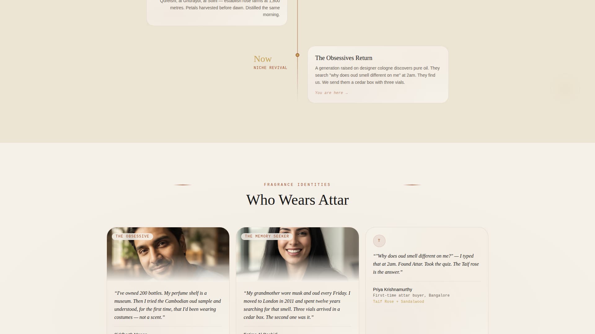 Attar - Enchanting Perfumery Landing Page Template