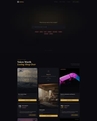 Audiodrop - Immersive Audiobook Landing Page Template