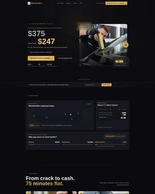 Windshield - Highprofit Franchise Landing Page Template