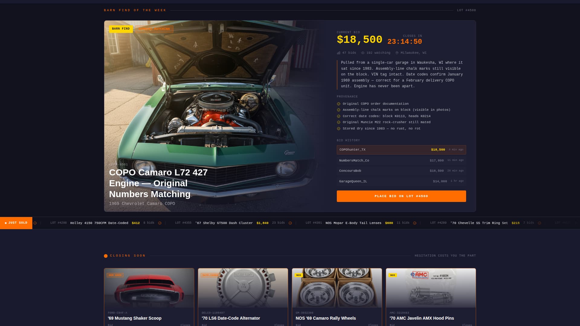 Salvage - Highoctane Autoparts Landing Page Template