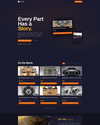 Salvage - Highoctane Autoparts Landing Page Template