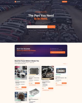 Salvage - Highvoltage Autoparts Landing Page Template