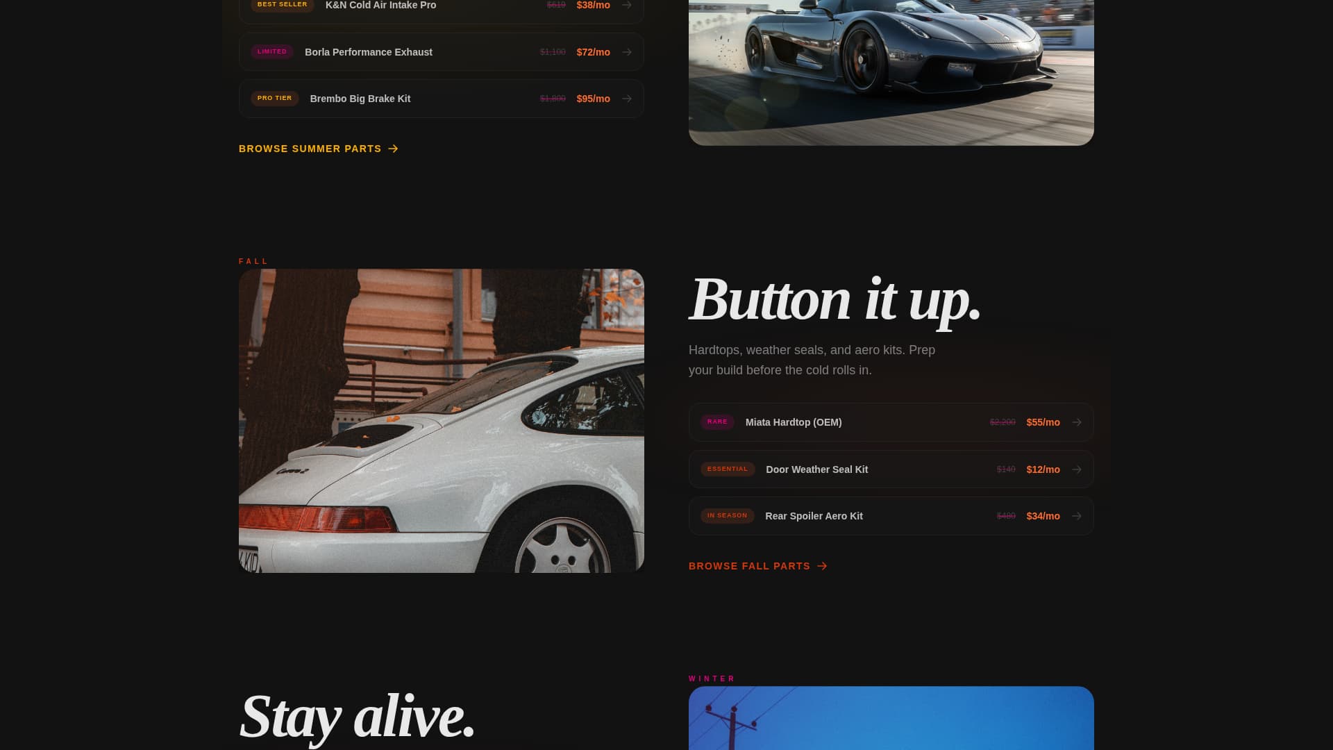 Torque - Bold Autoparts Landing Page Template