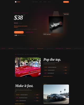 Torque - Bold Autoparts Landing Page Template
