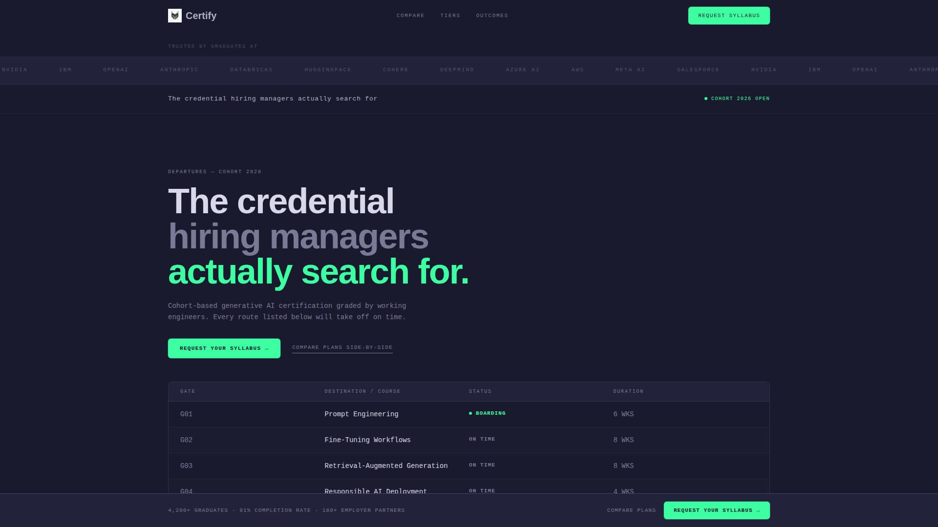 Certify - Authoritative AI Certification Landing Page Template