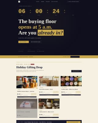 Stockroom - Wholesale Marketplace Landing Page Template