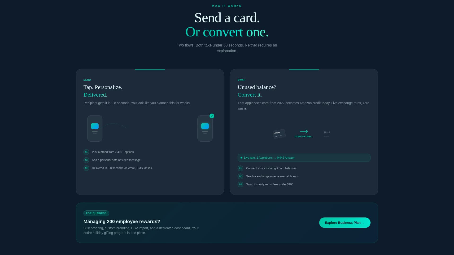 Redeem - Instant Giftcard Landing Page Template
