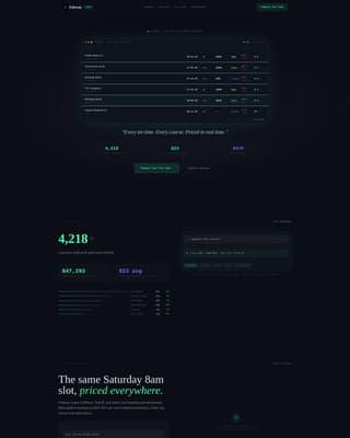 Fairway - Powerful Golf Booking Landing Page Template