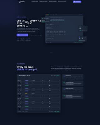 Fairway - Powerful Golf Management Landing Page Template