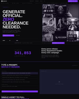 Mandate - Sovereign Government Landing Page Template