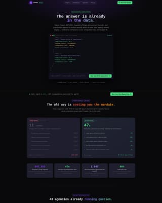 Cipher - Intelligent Government Landing Page Template