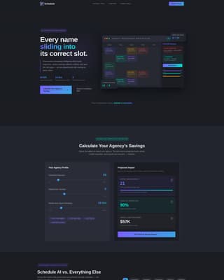 Schedule - Intelligent Government Landing Page Template