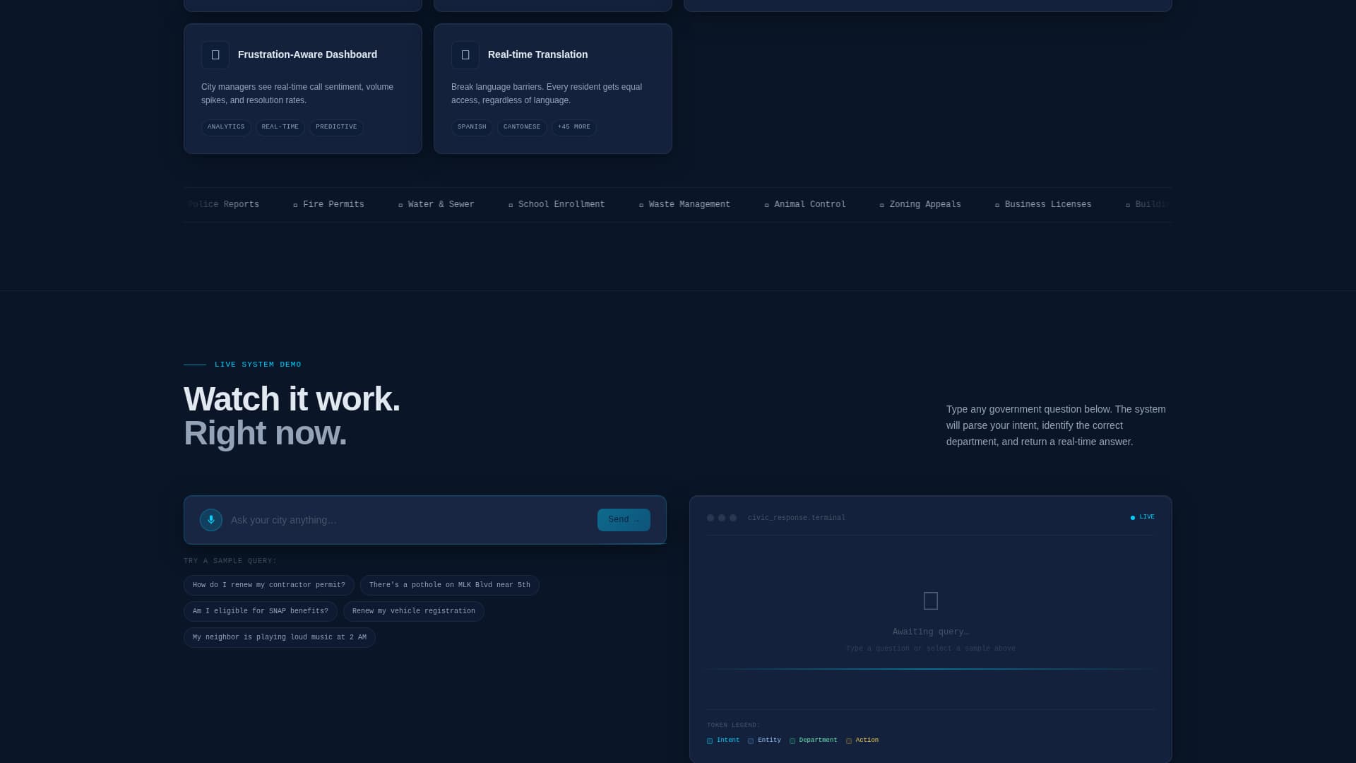 Civic - Powerful Government Landing Page Template