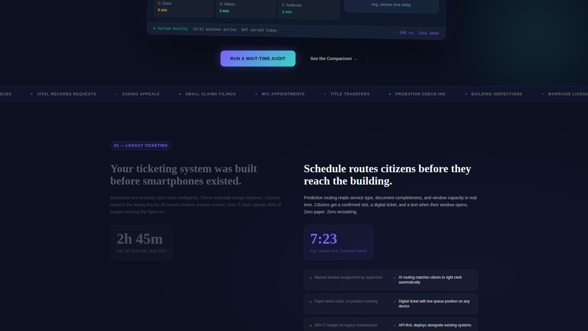 Schedule - Powerful Government Landing Page Template