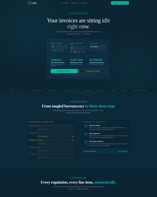 Ledger - Streamlined Government Landing Page Template
