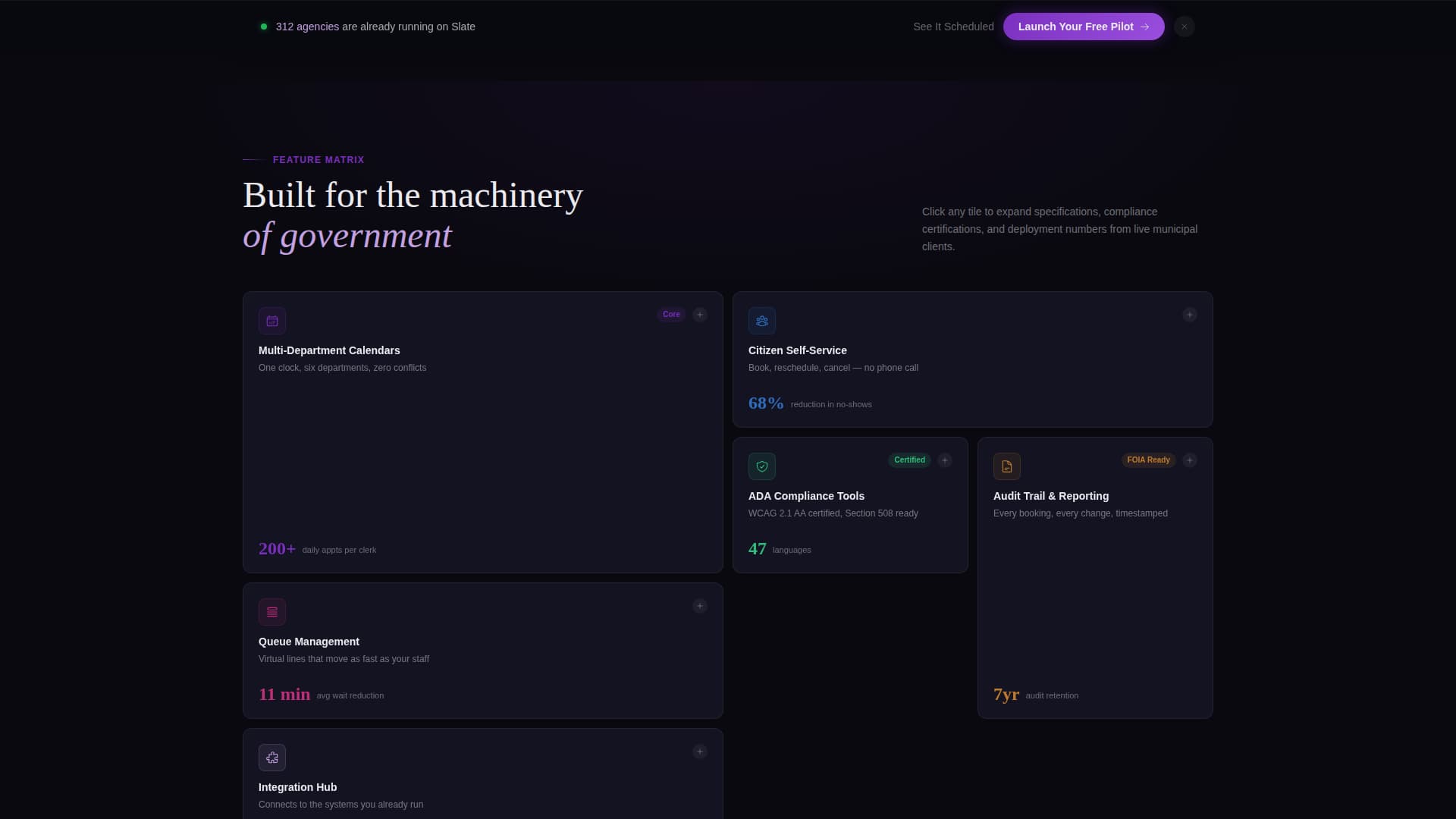 Slate - Powerful Government Landing Page Template