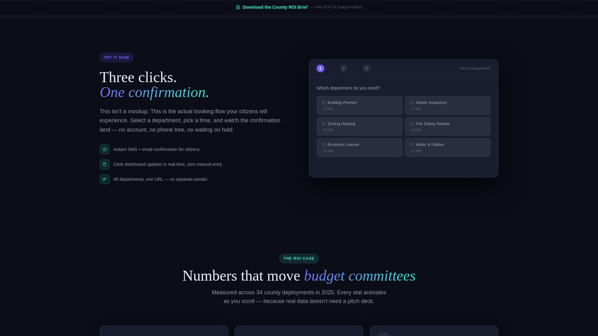 Docket - Seamless Government Landing Page Template