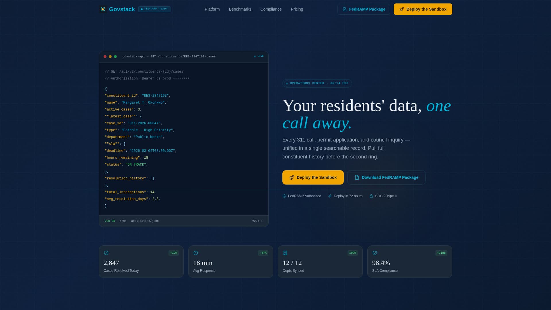 Govstack - Powerful Government Landing Page Template