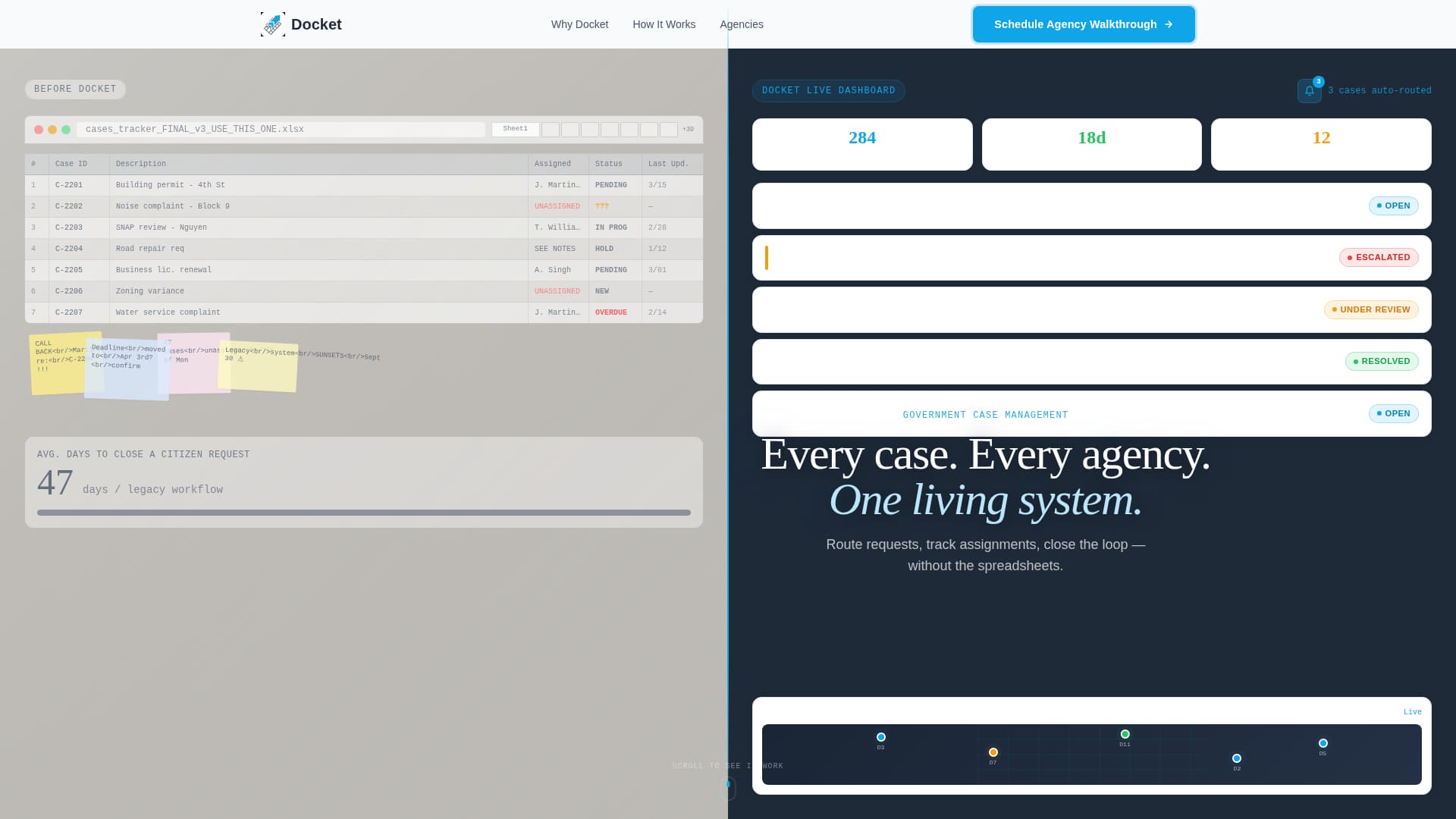 Docket - Powerful Government Landing Page Template