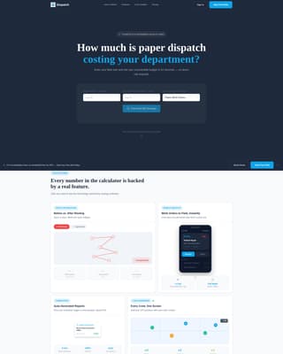 Dispatch - Powerful Government Software Landing Page Template