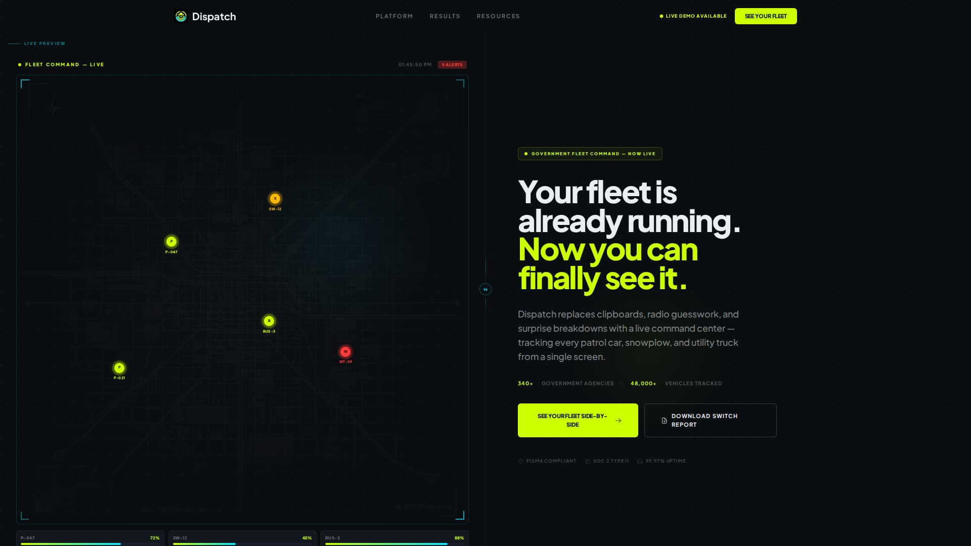 Fleet Pro — Smart Operations Landing Page Template