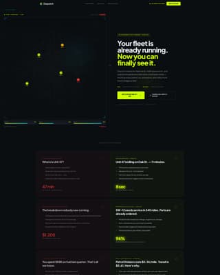 Fleet Pro — Smart Operations Landing Page Template