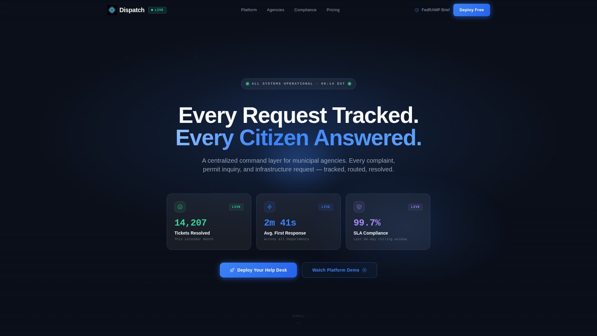 GovFlow — Smart Public Services Landing Page Template