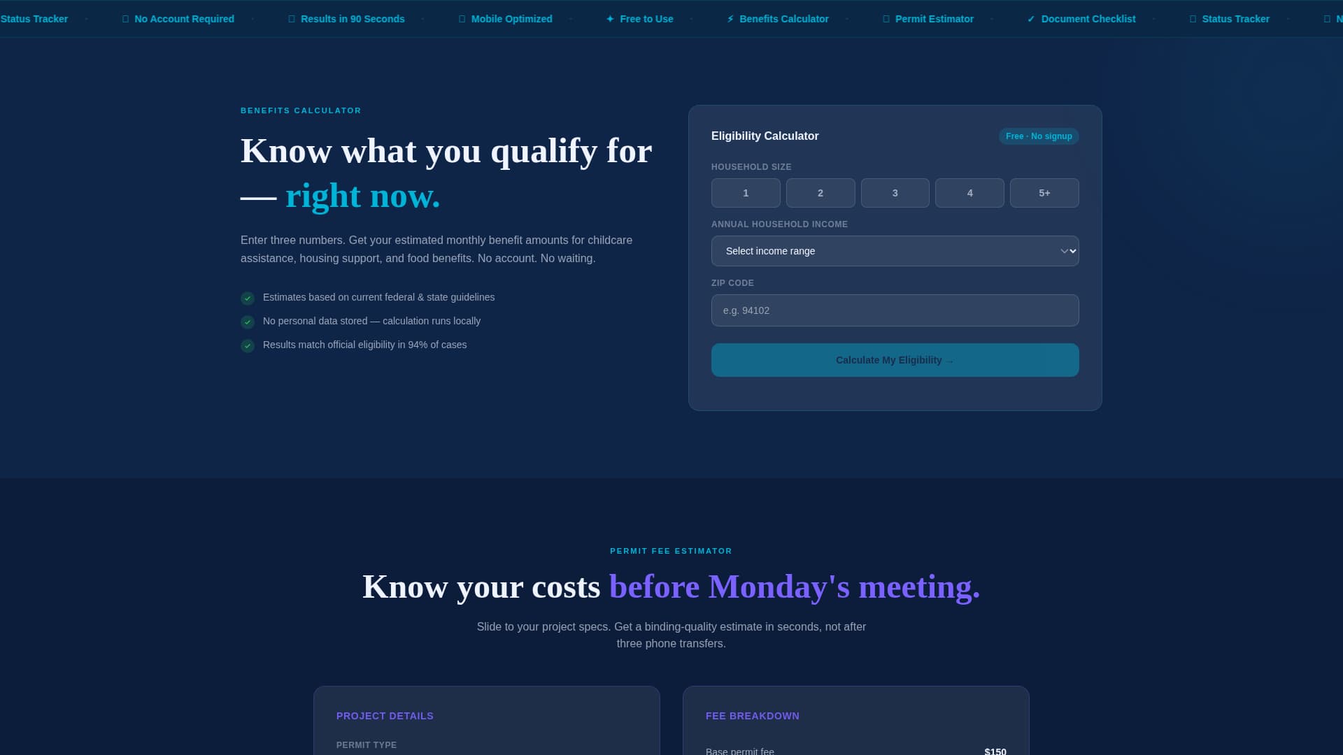 Civic - Streamlined Government Landing Page Template