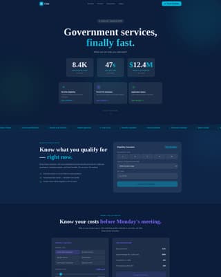 Civic - Streamlined Government Landing Page Template