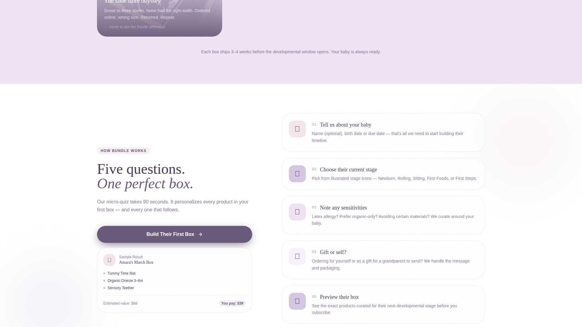 Bundle - Heartfelt Baby Landing Page Template