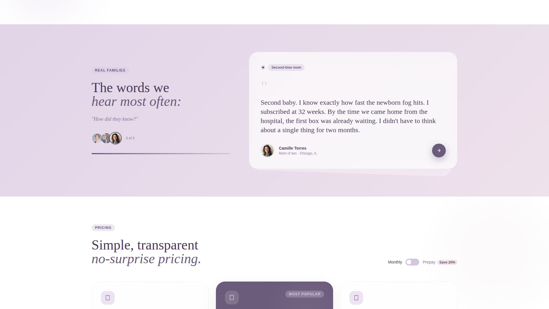 Bundle - Heartfelt Baby Landing Page Template