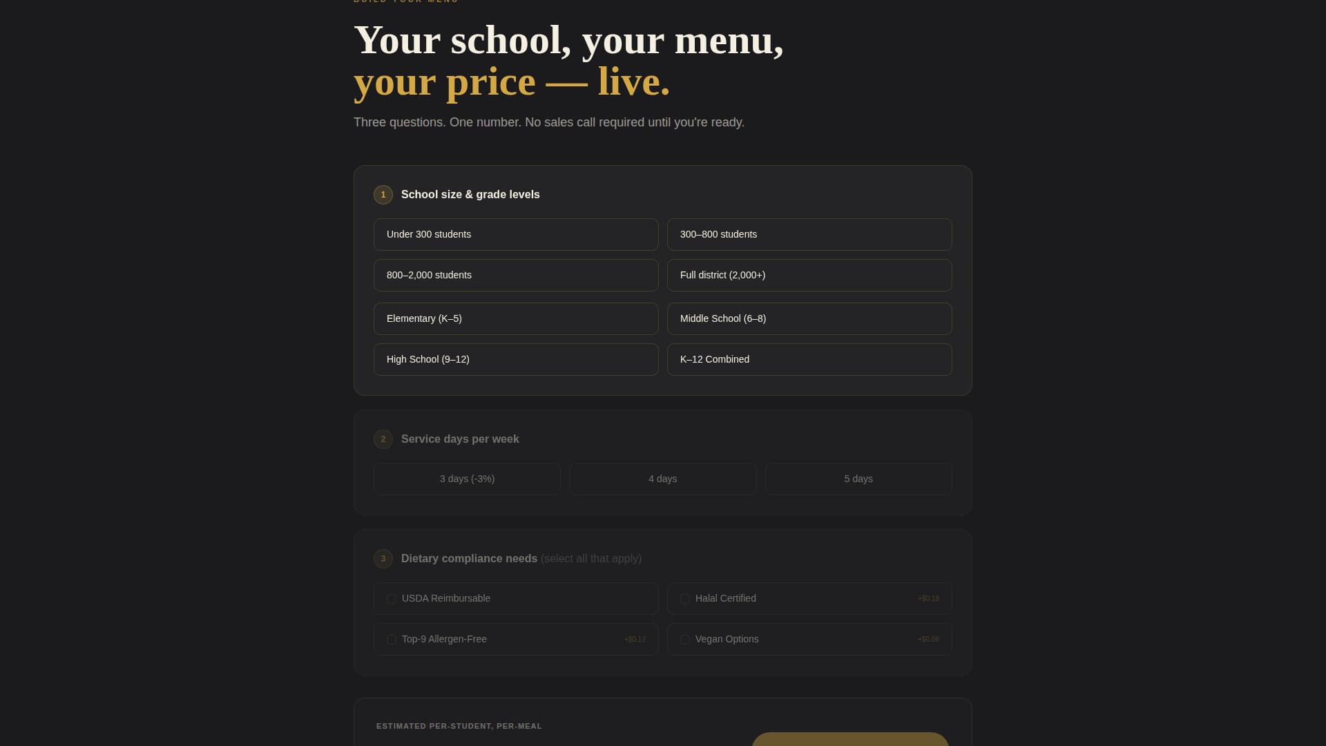 Lunchline - Transformative Schoolcatering Landing Page Template