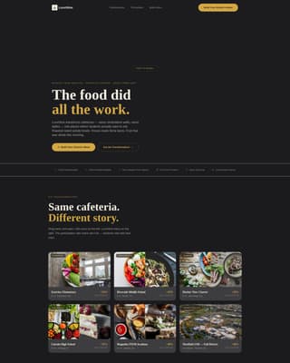 Lunchline - Transformative Schoolcatering Landing Page Template