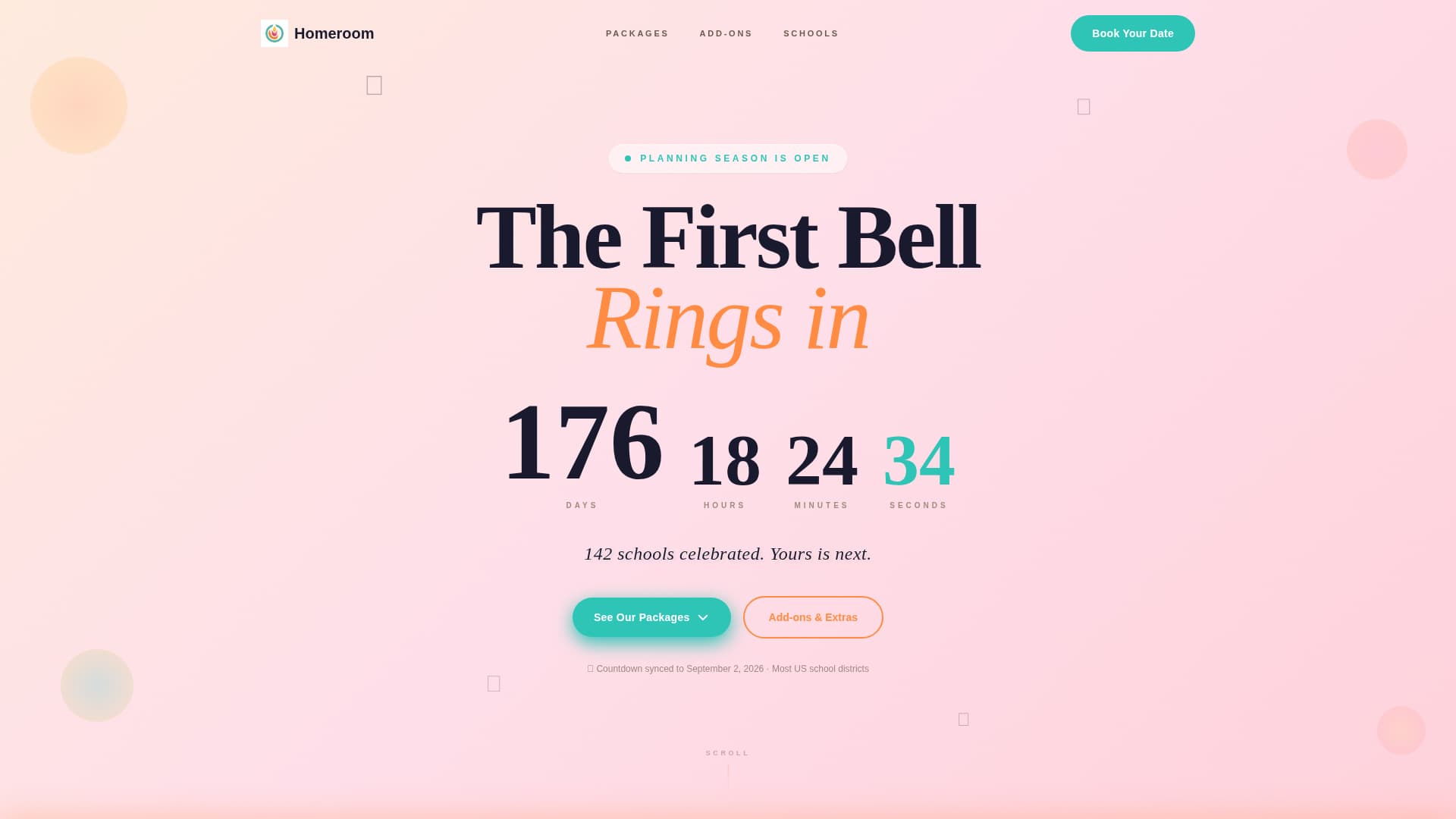Homeroom - Vibrant Backtoschool Landing Page Template