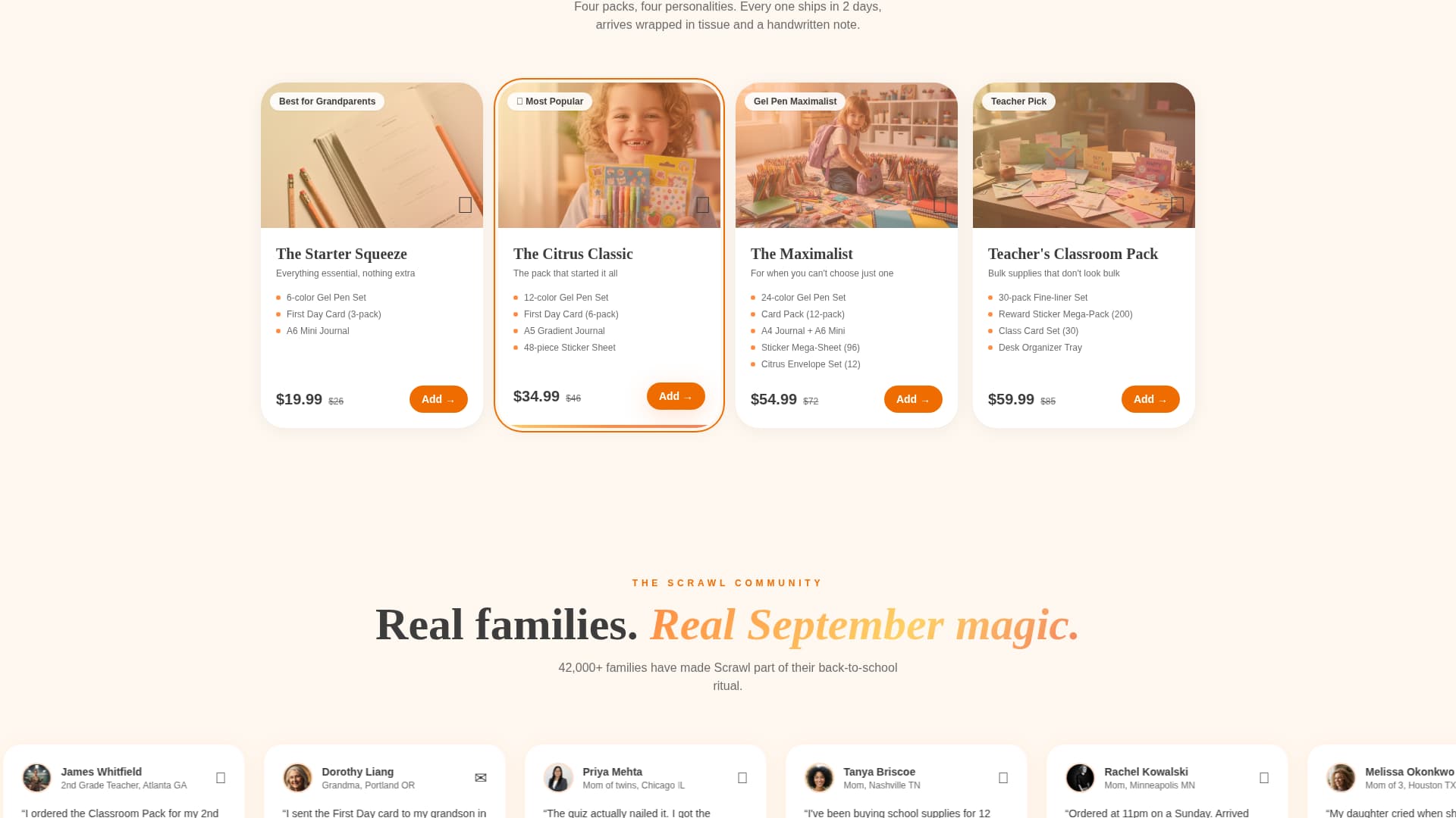 Scrawl - Vibrant Stationery Landing Page Template