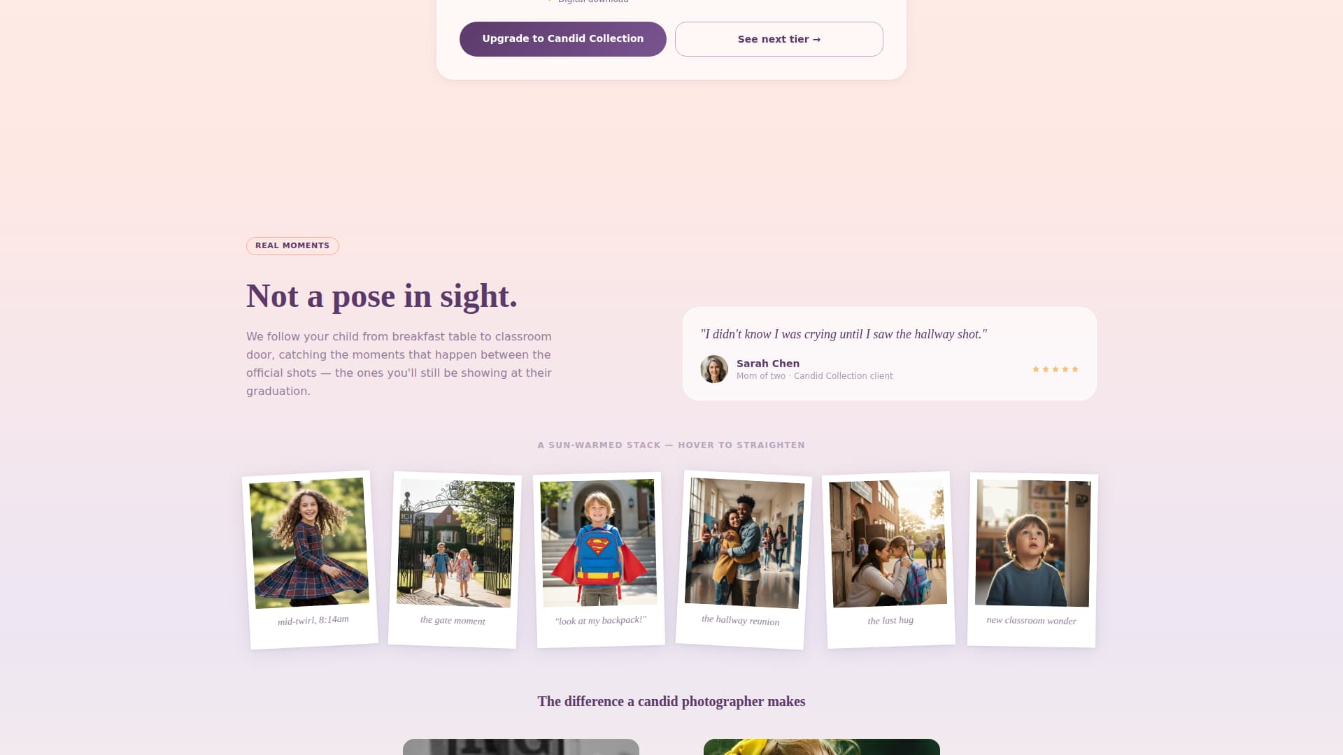 Shutter - Radiant Schoolphotography Landing Page Template