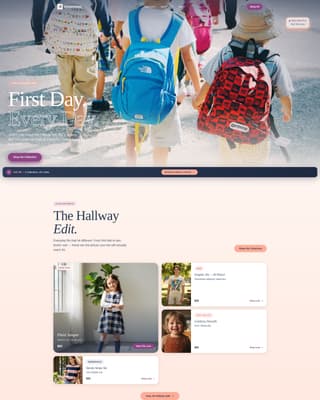 Homeroom - Fresh Backtoschool Landing Page Template