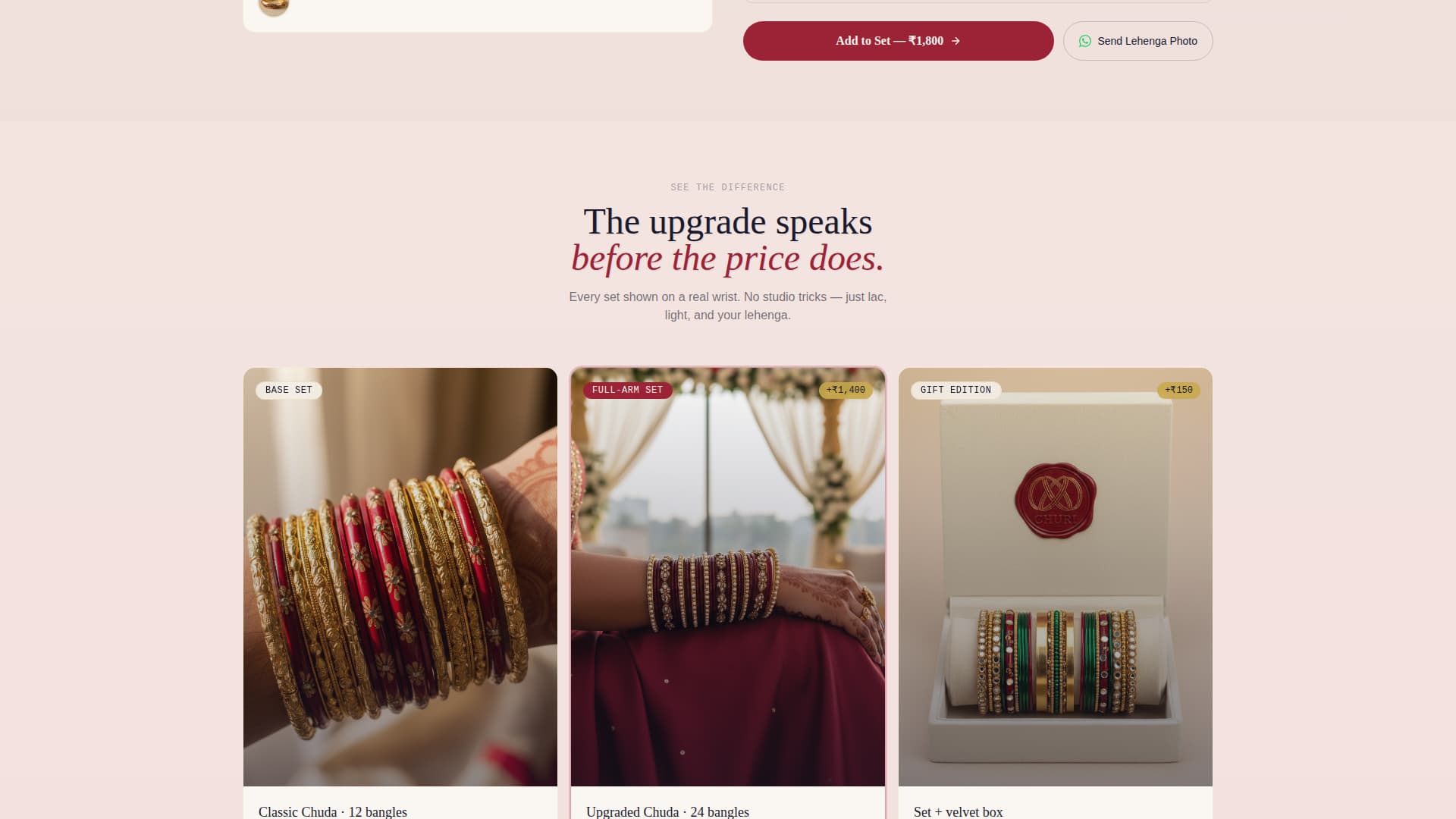 Churi - Elegant Bangle Landing Page Template