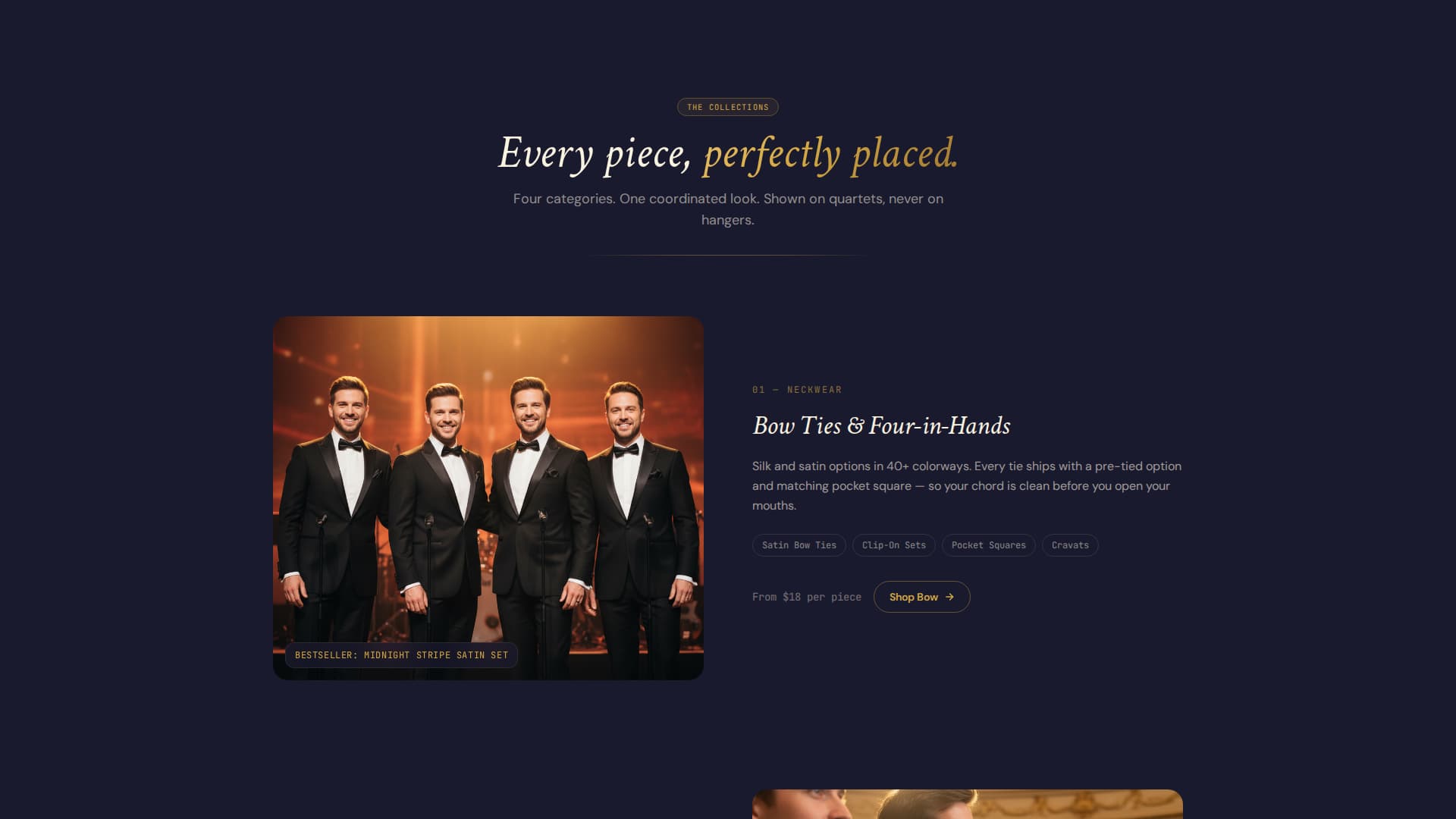 Harmony - Polished Quartet Landing Page Template